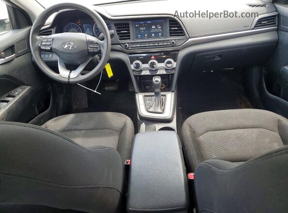 5NPD84LF3KH450376 2019 HYUNDAI ELANTRA White Առջևի վահանակի տեսք