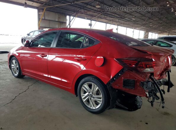 5NPD84LF3KH472782 2019 HYUNDAI ELANTRA Red Задня ліва чверть