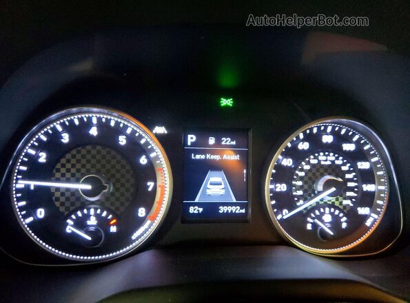 5NPD84LF3KH472782 2019 HYUNDAI ELANTRA Red Вид щитка приладів