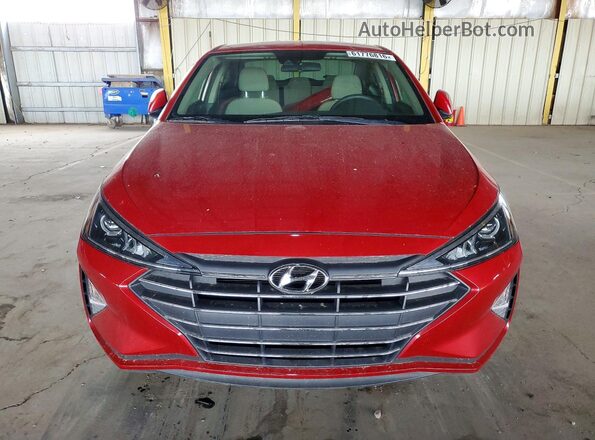 5NPD84LF3KH472782 2019 HYUNDAI ELANTRA Red Вид спереду