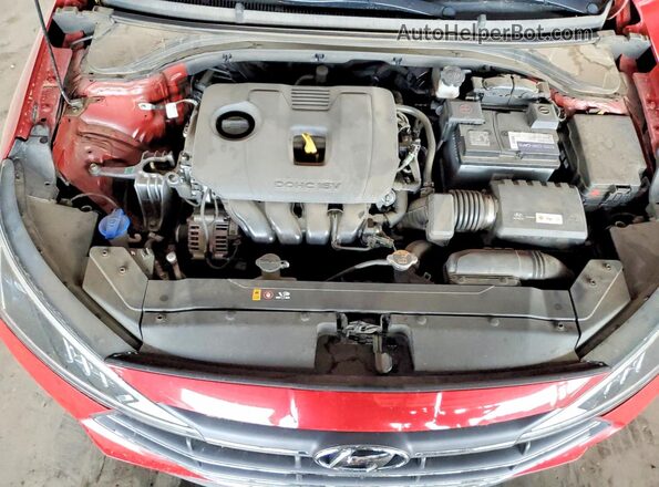 5NPD84LF3KH472782 2019 HYUNDAI ELANTRA Red Вид задньої частини салону
