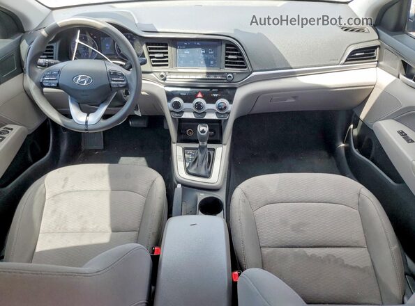 5NPD84LF3KH478632 2019 HYUNDAI ELANTRA Gray Dashboard view