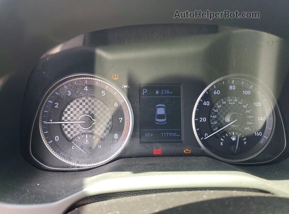 5NPD84LF3KH478632 2019 HYUNDAI ELANTRA Gray Instrument cluster view