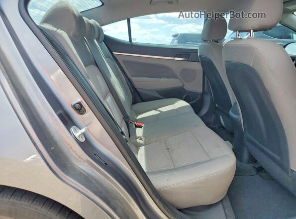 5NPD84LF3KH478632 2019 HYUNDAI ELANTRA Gray Rear seats view