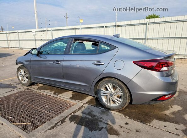 5NPD84LF3KH480154 2019 HYUNDAI ELANTRA Gray Задня ліва чверть