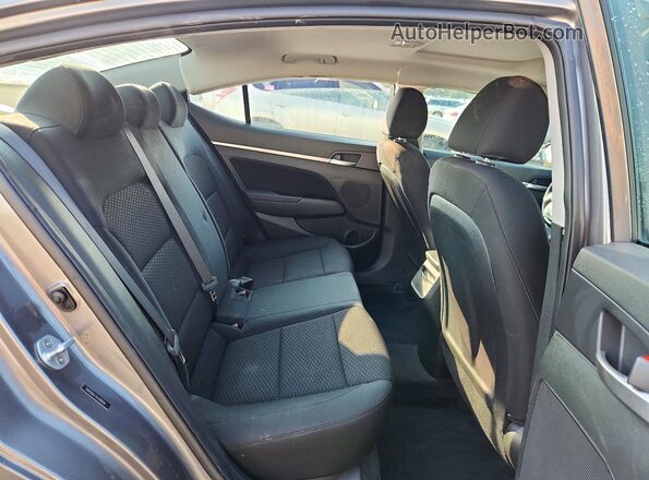 5NPD84LF3KH480154 2019 HYUNDAI ELANTRA Gray Вид задніх сидінь