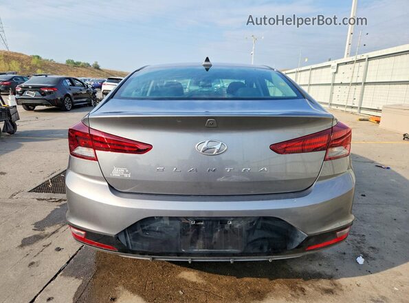 5NPD84LF3KH480154 2019 HYUNDAI ELANTRA Gray Вид ззаду