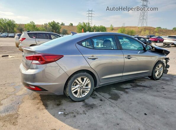 5NPD84LF3KH480154 2019 HYUNDAI ELANTRA Gray Задня права чверть