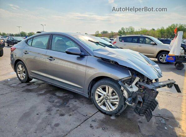 5NPD84LF3KH480154 2019 HYUNDAI ELANTRA Gray Передня права чверть