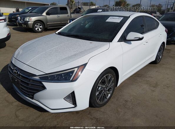5NPD84LF3KH496693 2019 HYUNDAI ELANTRA White Передня ліва чверть