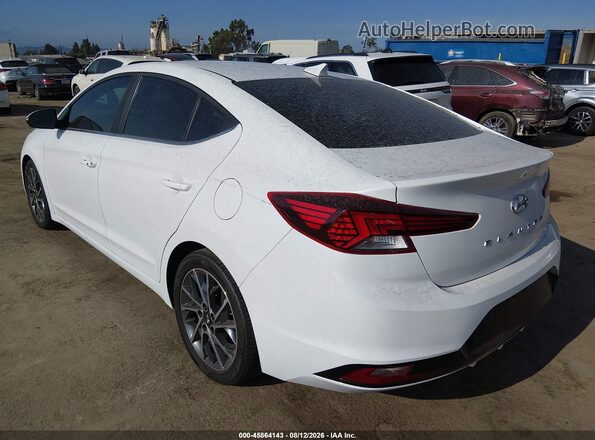 5NPD84LF3KH496693 2019 HYUNDAI ELANTRA White Задня ліва чверть