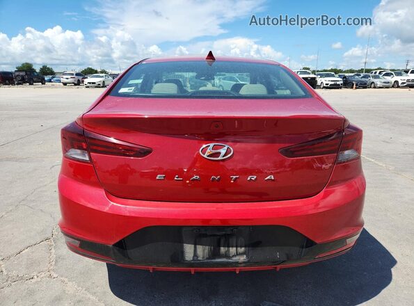 5NPD84LF3LH515938 2020 HYUNDAI ELANTRA Red Հետևի տեսք