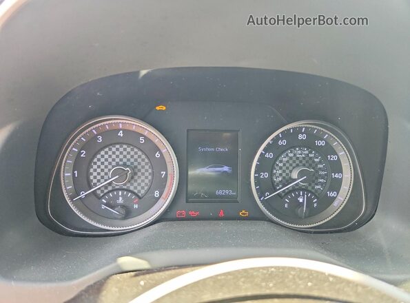 5NPD84LF3LH515938 2020 HYUNDAI ELANTRA Red Սարքավորումների վահանակի տեսք