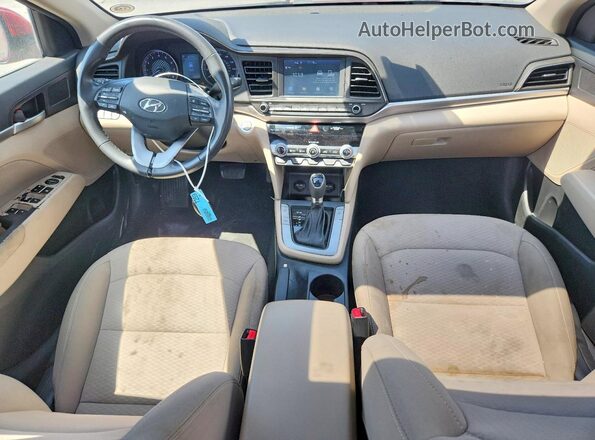 5NPD84LF3LH515938 2020 HYUNDAI ELANTRA Red Առջևի վահանակի տեսք