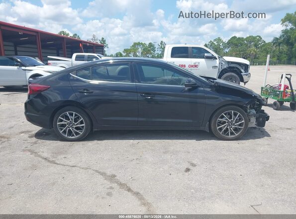 5NPD84LF3LH518340 2020 HYUNDAI ELANTRA Черный Вид задней части салона