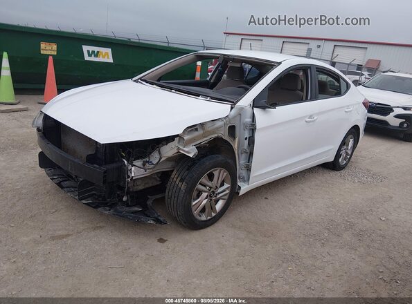 5NPD84LF3LH521416 2020 HYUNDAI ELANTRA White Առջևի ձախ երեք քառորդ տեսարան