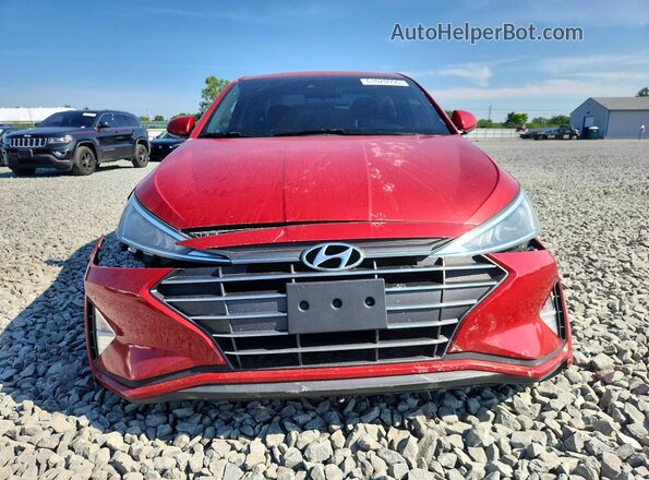 5NPD84LF3LH536613 2020 HYUNDAI ELANTRA Red Front view
