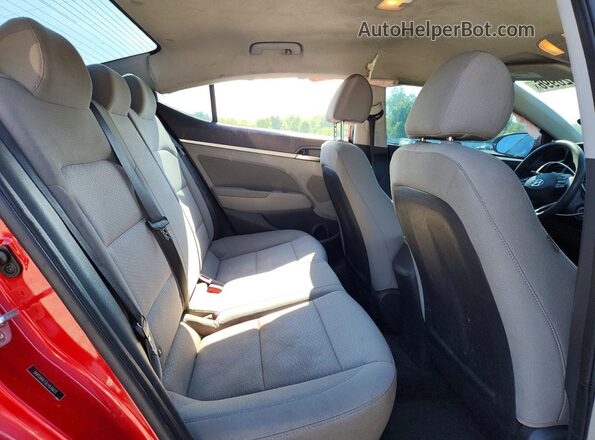 5NPD84LF3LH536613 2020 HYUNDAI ELANTRA Red Rear seats view