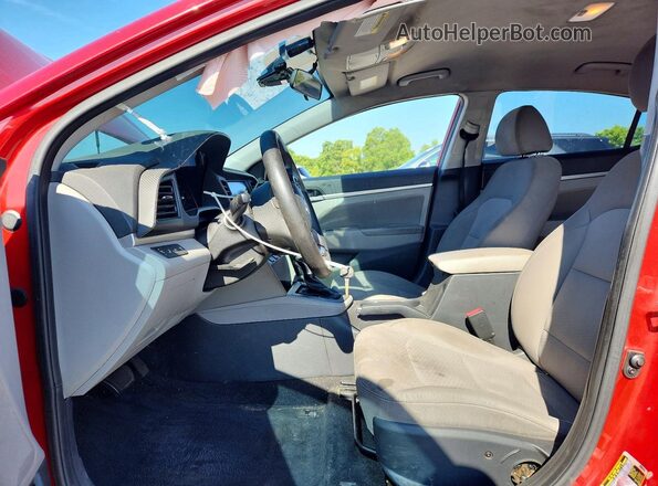 5NPD84LF3LH536613 2020 HYUNDAI ELANTRA Red Front interior view