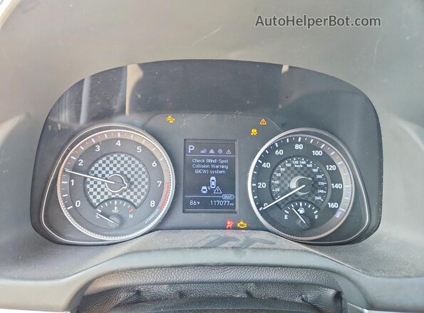 5NPD84LF3LH536613 2020 HYUNDAI ELANTRA Red Instrument cluster view