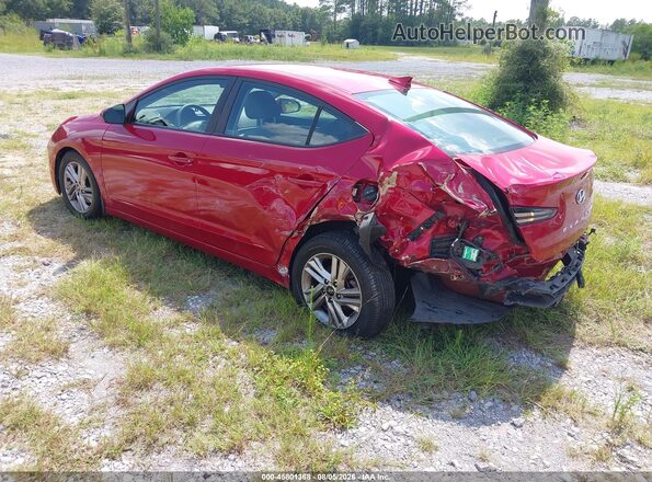 5NPD84LF3LH543335 2020 HYUNDAI ELANTRA Red Trasero izquierdo