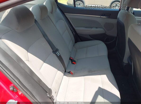 5NPD84LF3LH543335 2020 HYUNDAI ELANTRA Red Vista de la etiqueta del VIN