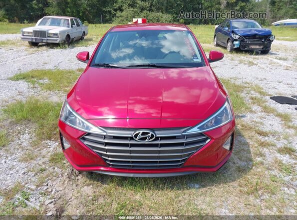 5NPD84LF3LH543335 2020 HYUNDAI ELANTRA Red Vista del cuadro de instrumentos
