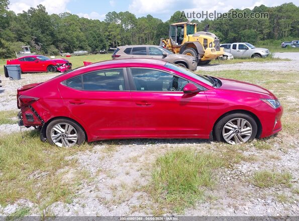 5NPD84LF3LH543335 2020 HYUNDAI ELANTRA Red Vista interior trasera