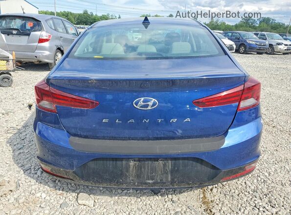 5NPD84LF3LH574696 2020 HYUNDAI ELANTRA Blue Rear view