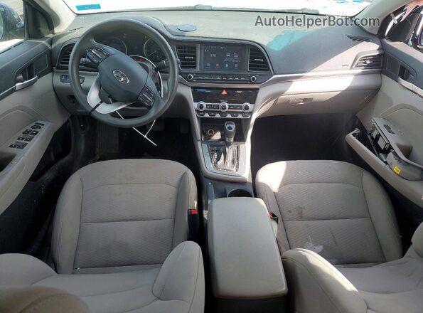 5NPD84LF3LH574696 2020 HYUNDAI ELANTRA Blue Dashboard view