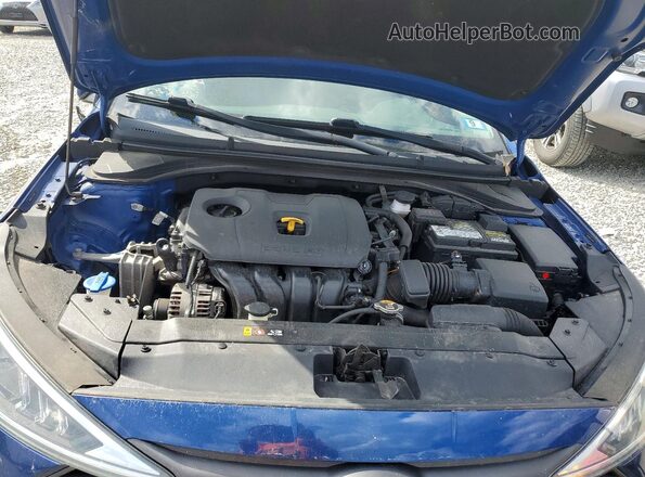 5NPD84LF3LH574696 2020 HYUNDAI ELANTRA Blue Rear interior view