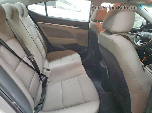 5NPD84LF3LH581096 2020 HYUNDAI ELANTRA Silver Rear seats view