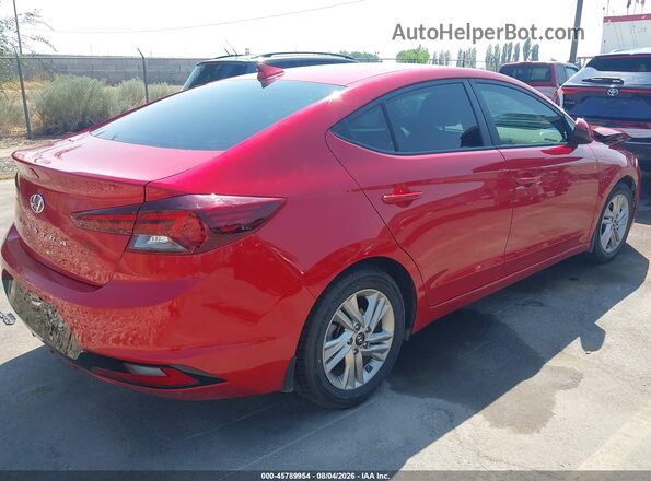 5NPD84LF3LH588453 2020 HYUNDAI ELANTRA Red Rear right