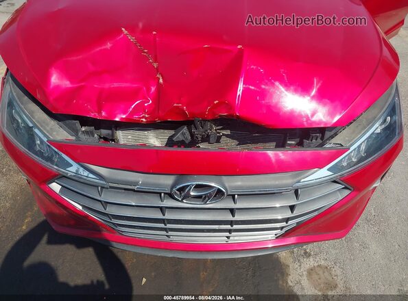 5NPD84LF3LH588453 2020 HYUNDAI ELANTRA Red Front view