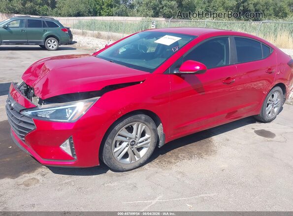 5NPD84LF3LH588453 2020 HYUNDAI ELANTRA Red Front left