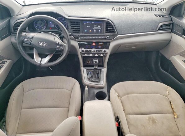 5NPD84LF3LH597718 2020 HYUNDAI ELANTRA Серебряный Вид щитка приборов