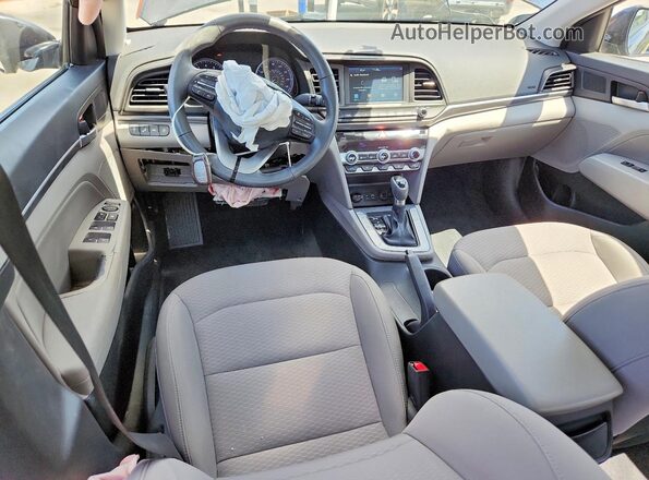 5NPD84LF3LH604148 2020 HYUNDAI ELANTRA Gray Widok deski rozdzielczej