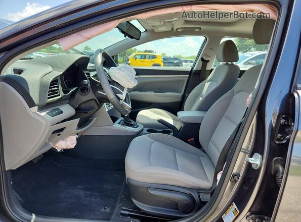 5NPD84LF3LH604148 2020 HYUNDAI ELANTRA Gray Widok wnętrza z przodu