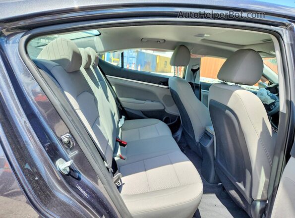 5NPD84LF3LH604148 2020 HYUNDAI ELANTRA Gray Widok tylnych siedzeń