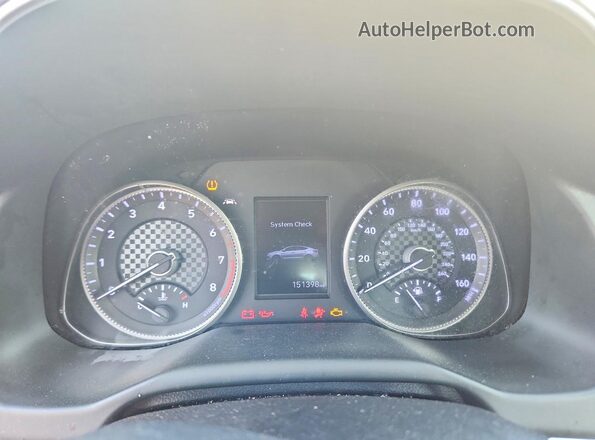 5NPD84LF3LH620298 2020 HYUNDAI ELANTRA White Instrument cluster view