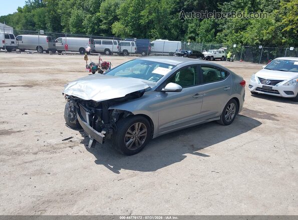 5NPD84LF4HH003595 2017 HYUNDAI ELANTRA Silver წინა მარცხენა ხედი სამი მეოთხედიდან