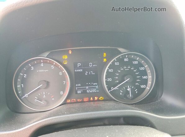 5NPD84LF4HH011759 2017 HYUNDAI ELANTRA Black Vista del cuadro de instrumentos