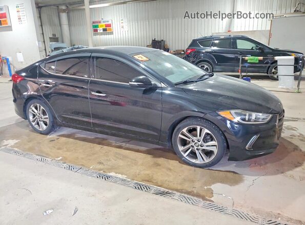5NPD84LF4HH013205 2017 HYUNDAI ELANTRA Черный Передняя правая четверть