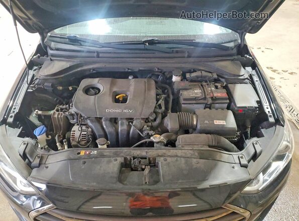 5NPD84LF4HH013205 2017 HYUNDAI ELANTRA Черный Вид задней части салона