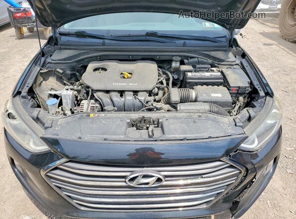 5NPD84LF4HH029467 2017 HYUNDAI ELANTRA Black Rear interior view