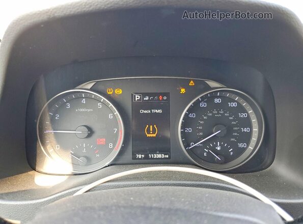 5NPD84LF4HH029467 2017 HYUNDAI ELANTRA Black Instrument cluster view