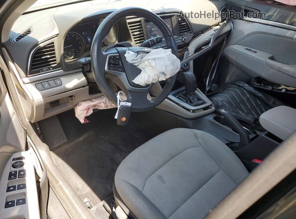 5NPD84LF4HH030828 2017 HYUNDAI ELANTRA Black წინა პანელის ხედი