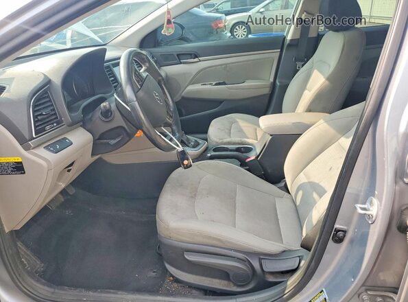 5NPD84LF4HH042624 2017 HYUNDAI ELANTRA Silver წინა სალონის ხედი