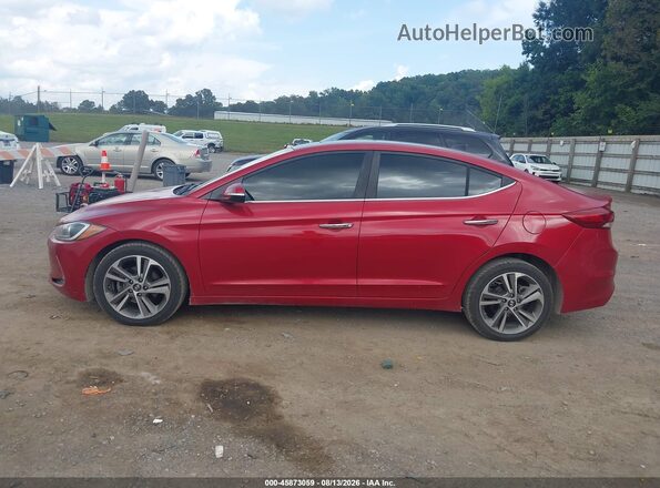 5NPD84LF4HH042736 2017 HYUNDAI ELANTRA Red Widok wnętrza 360 stopni