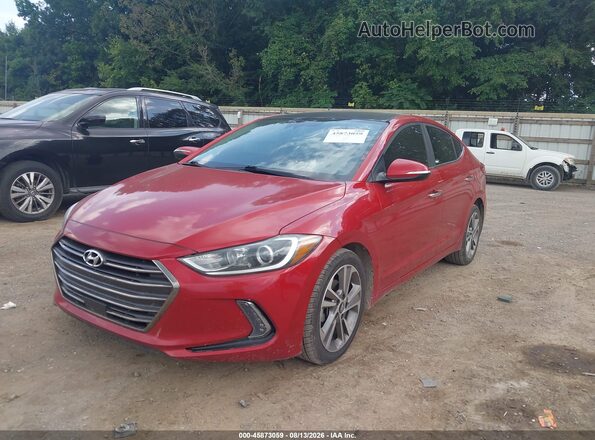 5NPD84LF4HH042736 2017 HYUNDAI ELANTRA Red Przód lewy